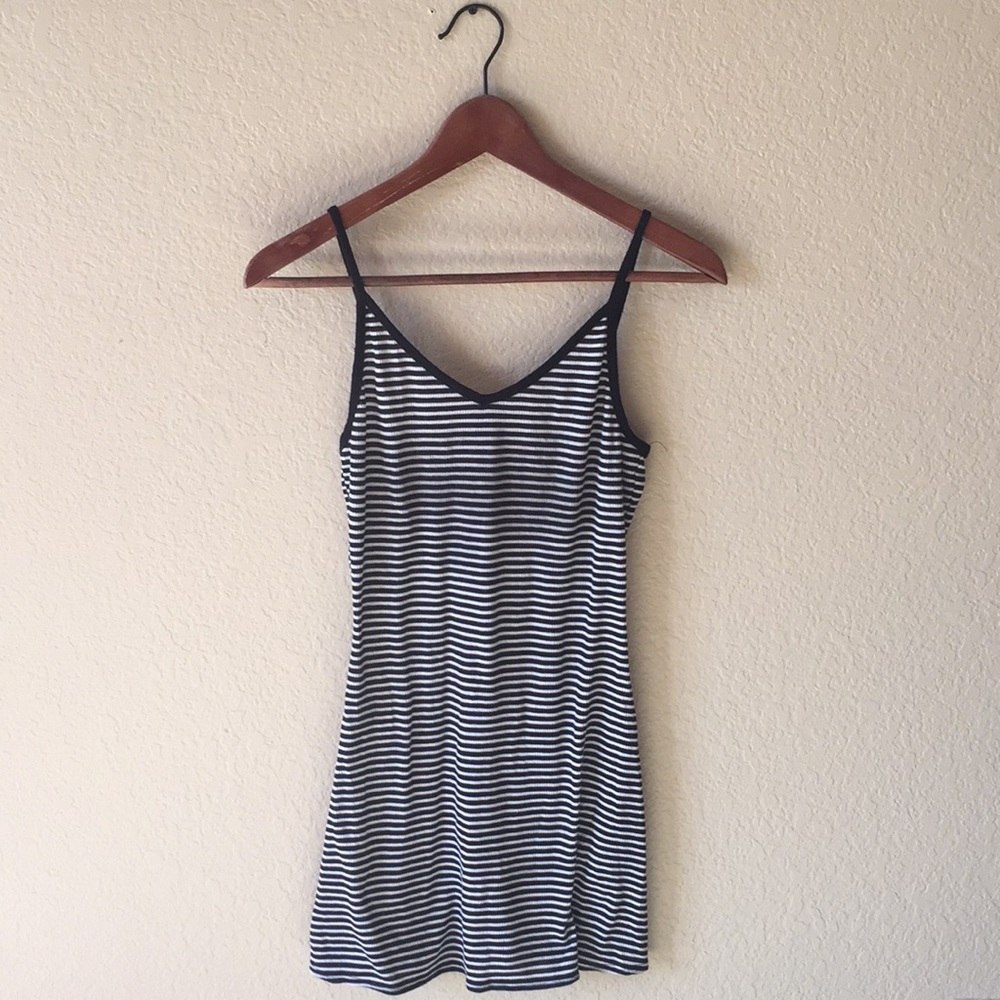 Black and White Striped Dress